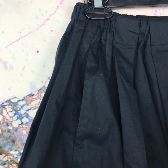 Everlane Pleated Cotton Poplin Circle Skirt Black - Picture 4 of 6
